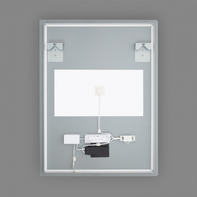 Miroir led 45w salle de bain décoration dressing rectangle 80cm ip44