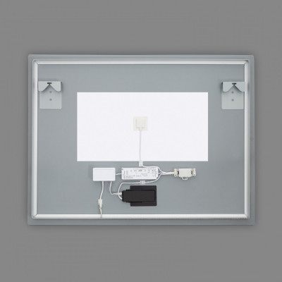 Miroir led 45w salle de bain décoration dressing rectangle 80cm ip44