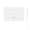 Miroir led 45w salle de bain décoration dressing rectangle 80cm ip44