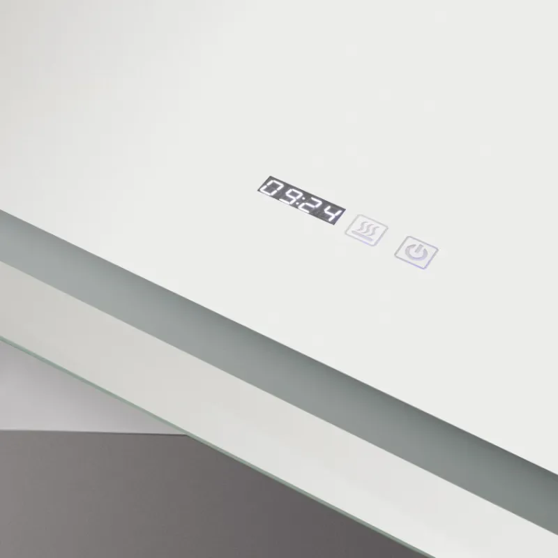 Miroir led 45w salle de bain décoration dressing rectangle 80cm ip44