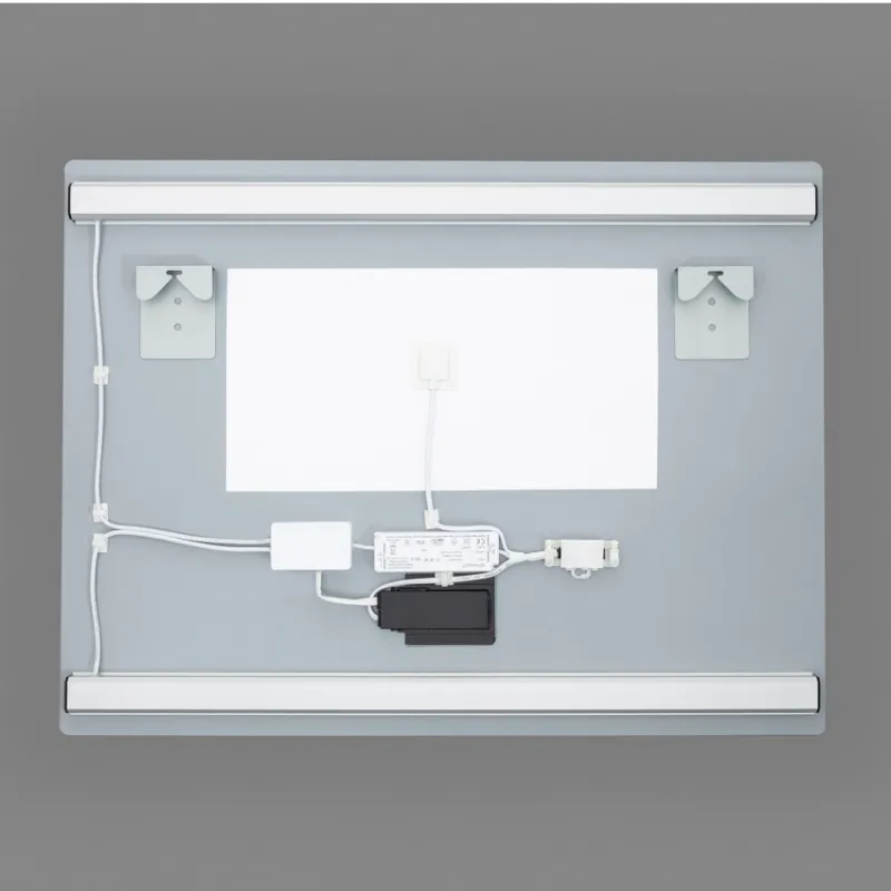 Miroir led 45w salle de bain décoration dressing rectangle 80cm ip44