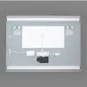 Miroir led 45w salle de bain décoration dressing rectangle 80cm ip44