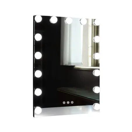 Miroir mural led 17w loge décoration hall dressing rectangle 70cm