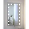 Miroir mural led 17w loge décoration hall dressing rectangle 70cm