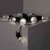 Guirlande solaire 7m led 8 ampoules ip44 jardin 3000k