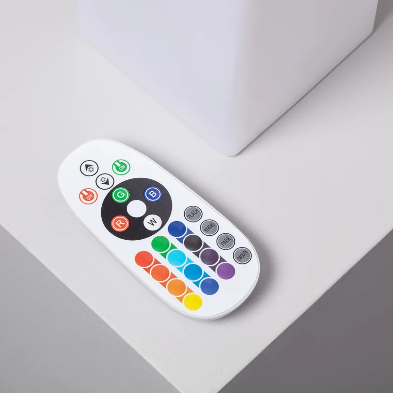 Lampe a poser étanche rgb couleurs télécommande extérieur rechargeable nomade lumineux