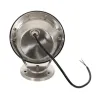 Projecteur spot 15w led 12v ip68 sur pied inox jardin rocaille et massif bassin étanche