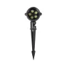 Projecteur spot piquet 5w led ip65 sur pied noir jardin rocaille et massif étanche