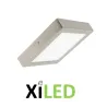 plafonnier carre applique 18w led installation en saillie inox