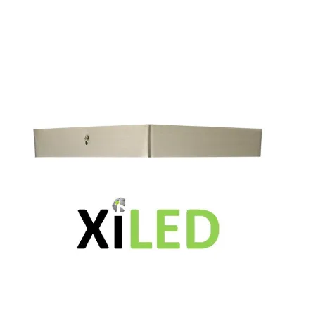 plafonnier carre applique 18w led installation en saillie inox