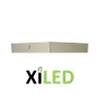 plafonnier carre applique 18w led installation en saillie inox