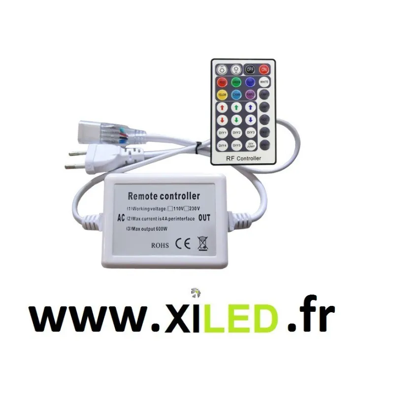 contrôleur rubans led 220v rgb rf
