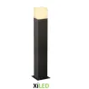 borne de jardin noire 74cm culot e27 ip54 220v