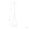 suspension-moderne-dore-lustre-plafonnier-conique-culot-ampoule-e27