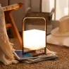 Lampe a poser solaire étanche extérieur rechargeable nomade lumineux