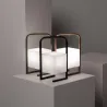 Lampe a poser solaire étanche extérieur rechargeable nomade lumineux