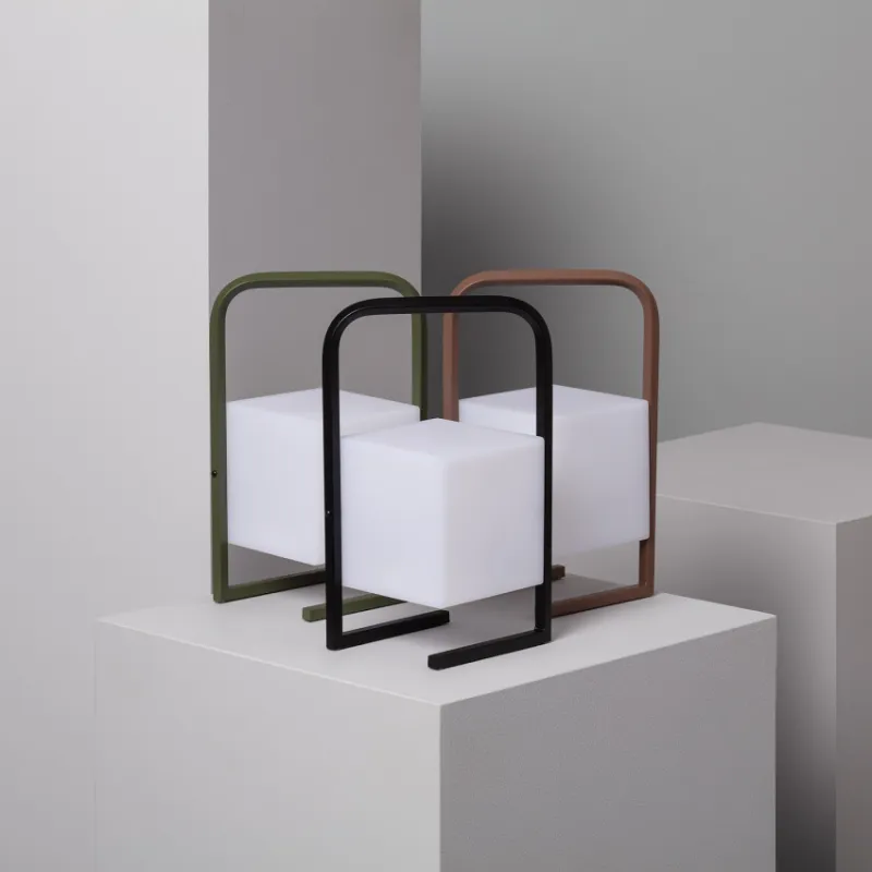 Lampe a poser solaire étanche extérieur rechargeable nomade lumineux