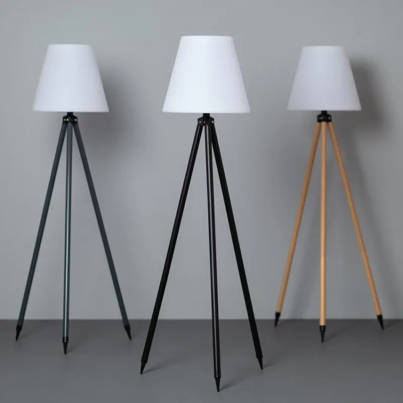 Lampadaire a poser rgbw solaire étanche extérieur rechargeable nomade lumineux