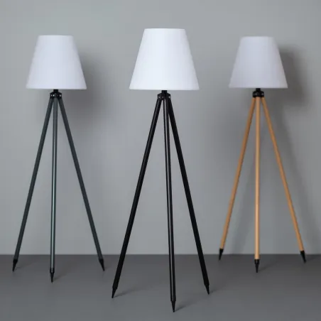 Lampadaire a poser rgbw solaire étanche extérieur rechargeable nomade lumineux