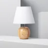 Lampe de chevet bois et abat-jour culot e27 bureau