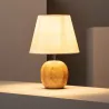 Lampe de chevet bois et abat-jour culot e27 bureau