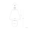 Lampe de chevet bois et abat-jour culot e27 bureau