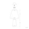 Lampe de chevet bois et abat-jour culot e27 bureau