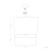 Lampe de chevet bois et abat-jour culot e27 bureau