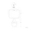Lampe de chevet bois et abat-jour culot e27 bureau