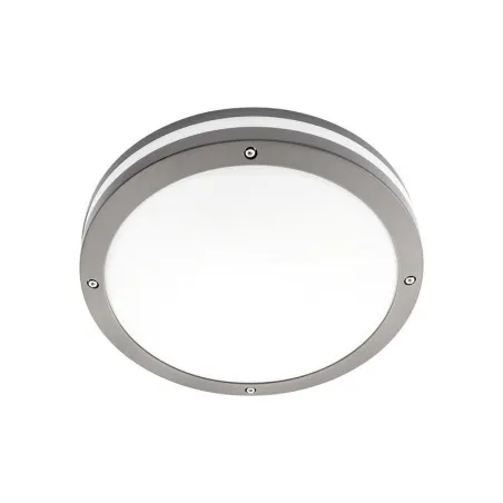 Plafonnier applique ip65 hublot extérieur rond gris e27