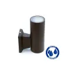 Applique noire simple éclairage ip54 extérieur tube noir gu10