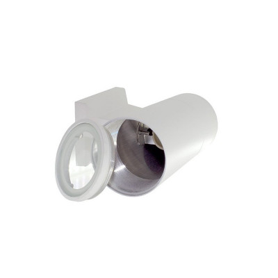 Applique blanche simple éclairage ip54 extérieur tube blanc gu10