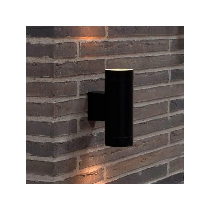 Applique blanche double éclairage ip54 extérieur tube blanc gu10