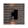 Applique blanche double éclairage ip54 extérieur tube blanc gu10
