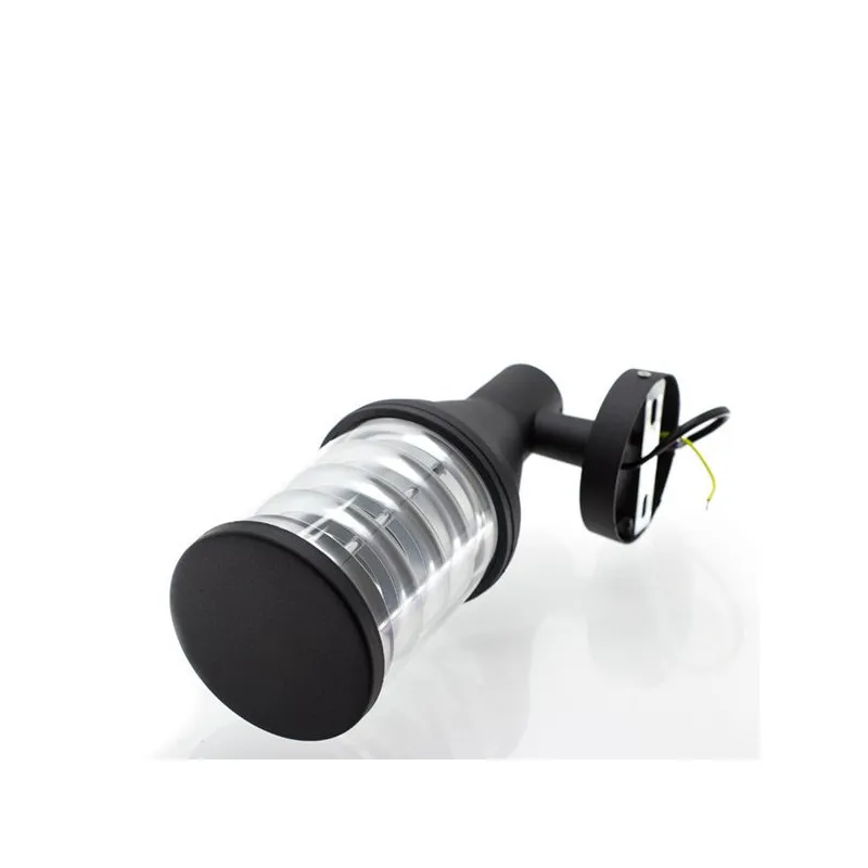 Applique noire éclairage haut ip54 extérieur tube noir e27
