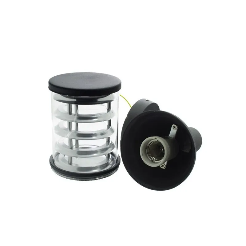 Applique noire éclairage haut ip54 extérieur tube noir e27