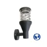 Applique noire éclairage haut ip54 extérieur tube noir e27