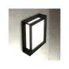 Applique rectangulaire noire ip54 extérieur culot e27