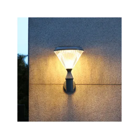 Applique solaire lanterne led-6w-300 lumens crépusculaire
