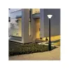 Lampadaire de jardin solaire lanterne led 2m-6w-300 lumens crépusculaire