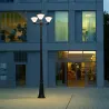 Lampadaire de jardin solaire lanterne led 260cm-18w-900 lumens crépusculaire