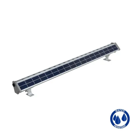 Lèche mur solaire led 20w-800 lumens crépusculaire éclairage enseigne