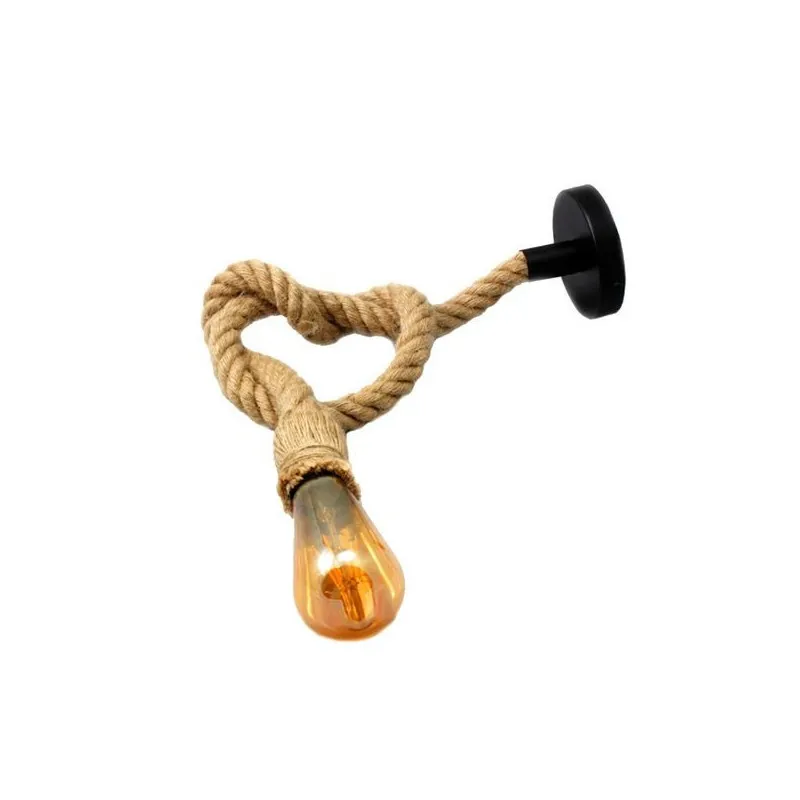 Suspension corde tressé douille culot e27