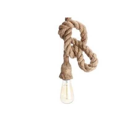 Suspension corde tressé douille culot e27