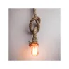 Suspension corde tressé douille culot e27