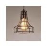 Suspension type cage noire culot e27