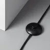 Lampadaire a poser métal noir double douille culot e27