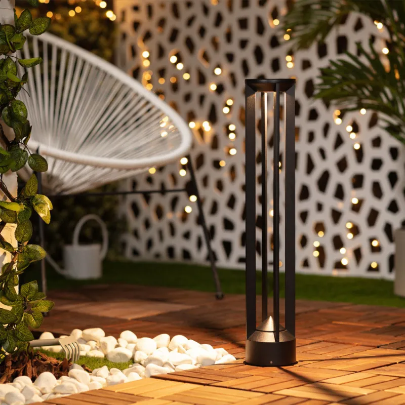 borne-potelet-60cm-a-fixer-led-7w-ip54-jardin-3000k-750-lumens