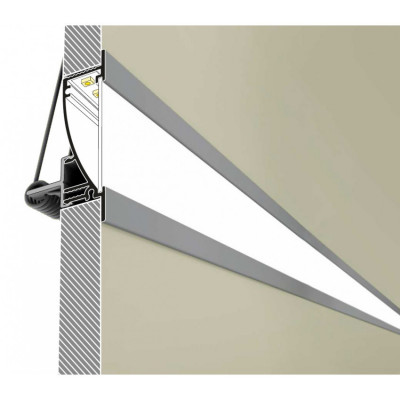 Profil aluminium 1m indirect couloir balisage pour ruban led