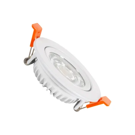 Encastrable 5w rond orientable blanc 75mm-420 lumens